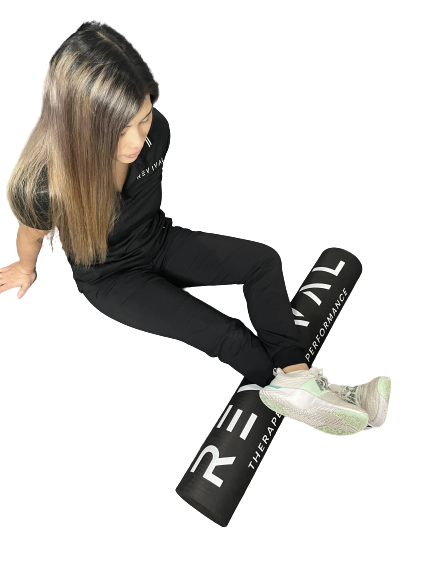 Find Relief from Chronic Pain, Migraines and Headaches with Athletic Therapy at Revival Airdrie Pain and Injury Clinic 1 ally lo, revival airdrie, foam roller, mobility, injury clinic